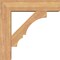 Ekena Millwork Balboa Block Smooth Bracket w/ Offset Brace, Western Red Cedar, 7 1/2"W x 30"D x 30"H BKT0806X30X30BOA05SWR - alternate 2